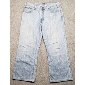 Eddie Bauer Bootcut Jeans Mens 36X30 (36X27.5) Blue Denim 5 Pocket 100% Cotton